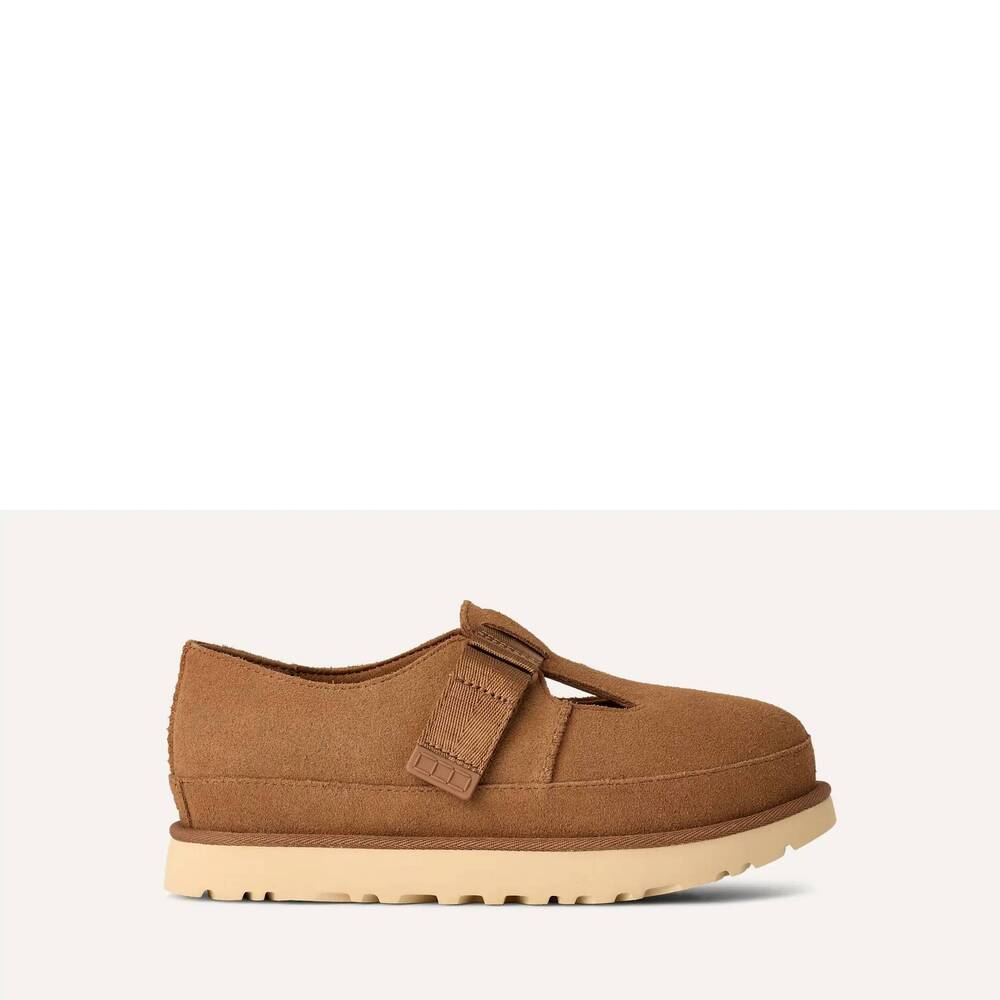 NEW UGG women's goldenstar mary jane shoes in chestnut